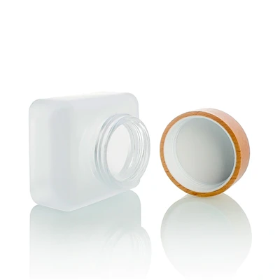 Leere Kosmetikdose aus Milchglas, 30 g, 50 g, 100 g